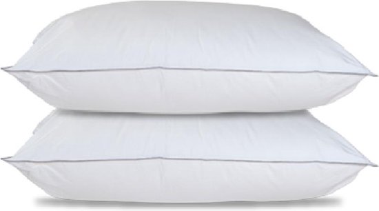 Coton Princess Line tic - tac Pillow - Quality Hotel - 60x70 cm - Set de 2 pièces