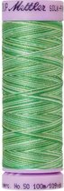 AMANN SILK-FINISH COTTON, MULTI-COLOR GAREN, GROEN, 100M, COL. 9821, PER STUK