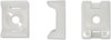 Kortpack Schroefzadels wit, voor tyraps t/m 4.8 mm breed met 4.5 mm schroefgat. 100 stuks + kortpack pen (099.8942)