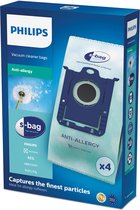 Philips S-Bag FC8022/04 - Stofzuigerzak Anti-allergie - 4 stuks