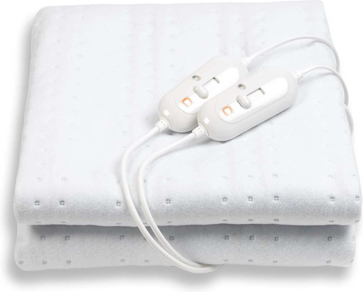 Cresta Care elektrische deken 2 persoons | Cosy fleece | 160 x 140 cm | 2 apart instelbare controllers | Machine wasbaar | TUV GS goedgekeurd | Ökotex gecertificeerd - Cresta