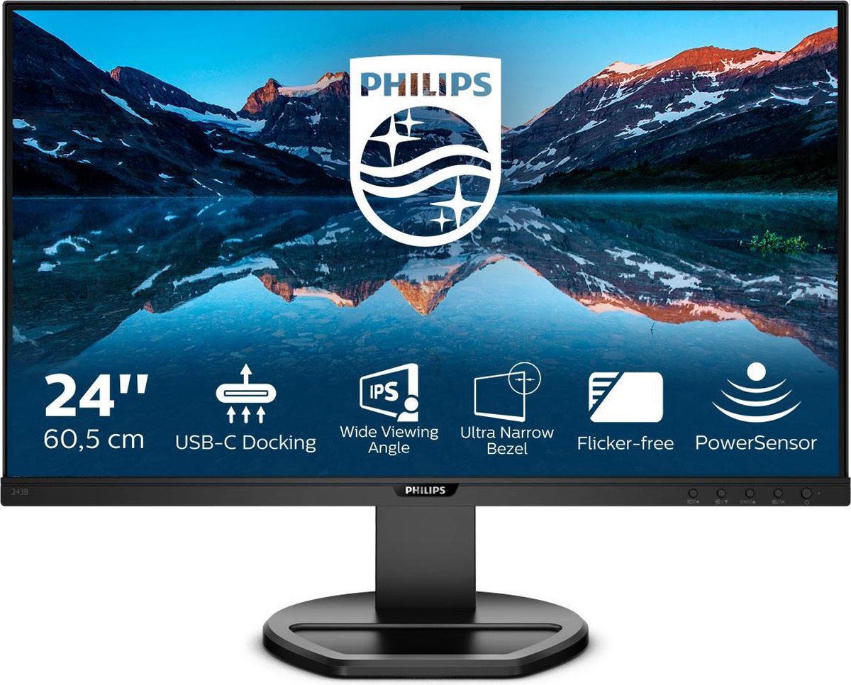 Philips 243B9 - Full HD USB-C IPS Monitor - 24 inch