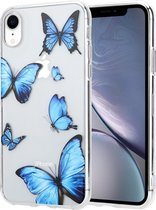 ShieldCase geschikt voor Apple iPhone Xr hoesje met vlinders - Siliconen hoesje shockproof case - Hoesje met dieren - Design Backcover