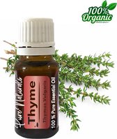 Thyme etherische Olie 10 ml | Tijm olie | 100% PUUR | Bio | Essentiële olie Aromatherapie | Olie diffuser | Geschikt voor inname | Pure Naturals