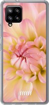 6F hoesje - geschikt voor Samsung Galaxy A42 -  Transparant TPU Case - Pink Petals #ffffff