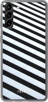 6F hoesje - geschikt voor Samsung Galaxy S21 Plus -  Transparant TPU Case - Mono Tiles #ffffff