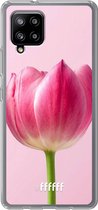 6F hoesje - geschikt voor Samsung Galaxy A42 -  Transparant TPU Case - Pink Tulip #ffffff