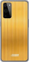 6F hoesje - geschikt voor OnePlus 9 Pro -  Transparant TPU Case - Bold Gold #ffffff