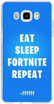 Samsung Galaxy J5 (2016) Hoesje Transparant TPU Case - Fortnite - Eat Sleep Fortnite Repeat #ffffff