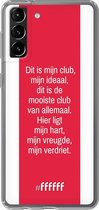 6F hoesje - geschikt voor Samsung Galaxy S21 Plus -  Transparant TPU Case - AFC Ajax Dit Is Mijn Club #ffffff