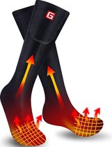 Oplaadbare elektrisch verwarmde sokken | Zwart | Comfortabele thermische sokken op batterijen | Thermische sokken| Sport Outdoor Camping Wandelen Warme wintersokken | Unisex