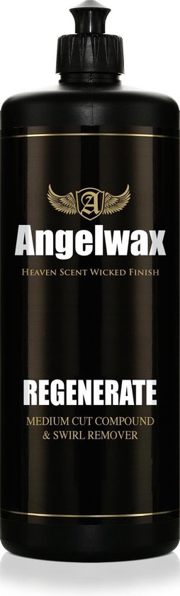 Angelwax Regenerate compound 1000ml, Medium cut Swirl Remover - geschikt voor alle laksoorten -voor het verwijderen van medium tot zware krasjes, swirls, aantastingen, oneffenheden en schuurplekken tot 2500 grid.