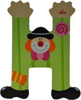 Sevi - Houten Clown letter H - groen