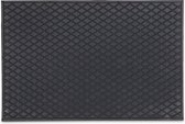 Relaxdays deurmat rubber - mat 60x40 - rechthoekige schooonloopmat - antislip - voetmat