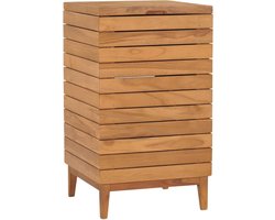 vidaXL - Wasmand - 40x40x70 - cm - massief - teakhout