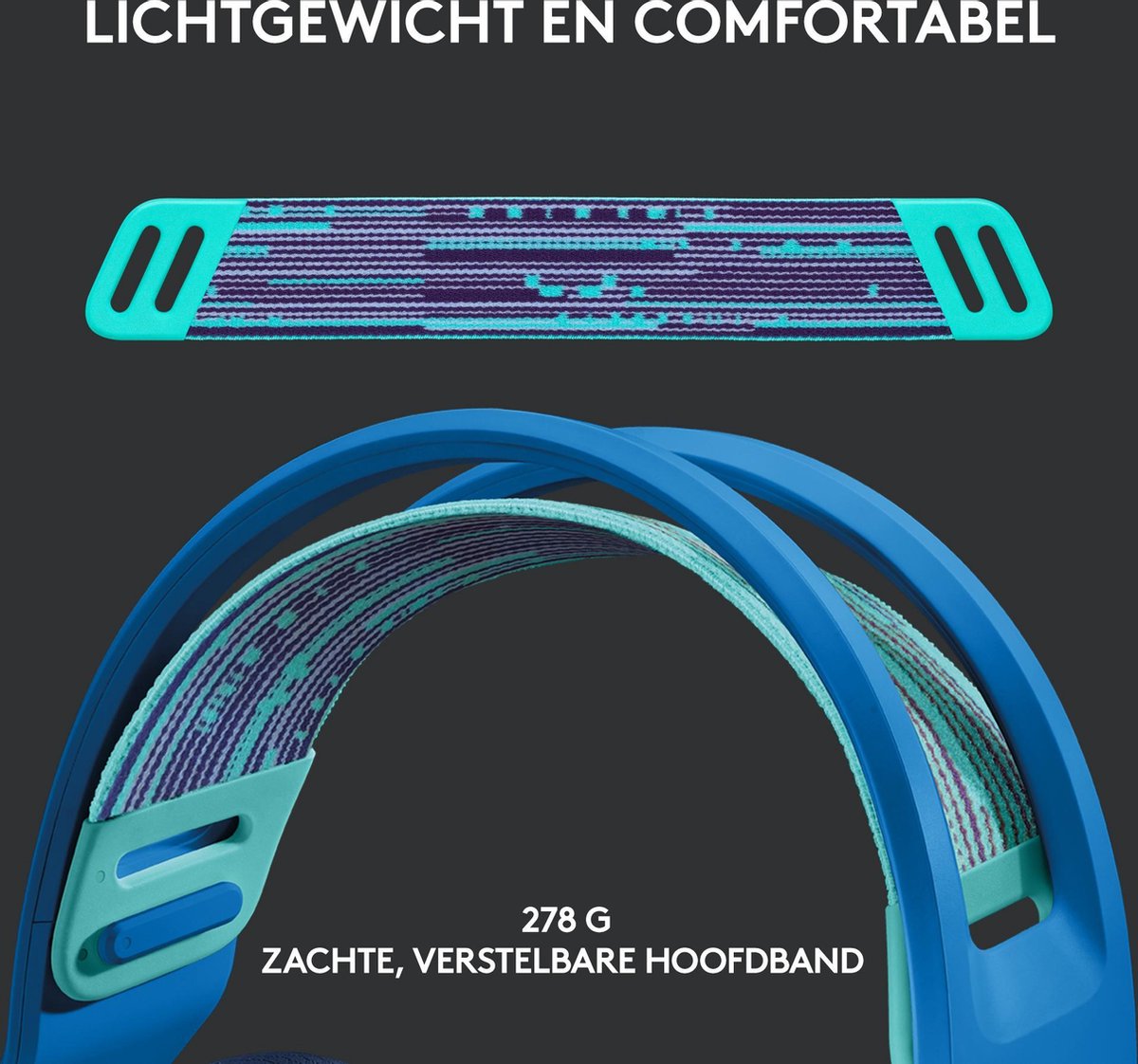 Logitech G733 LIGHTSPEED - Draadloze Gaming Headset - PS5/PS4 & PC - Blauw thumbnail 4