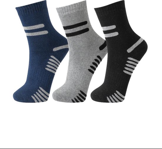 6 paar dikke katoen THERMO sokken 43-46