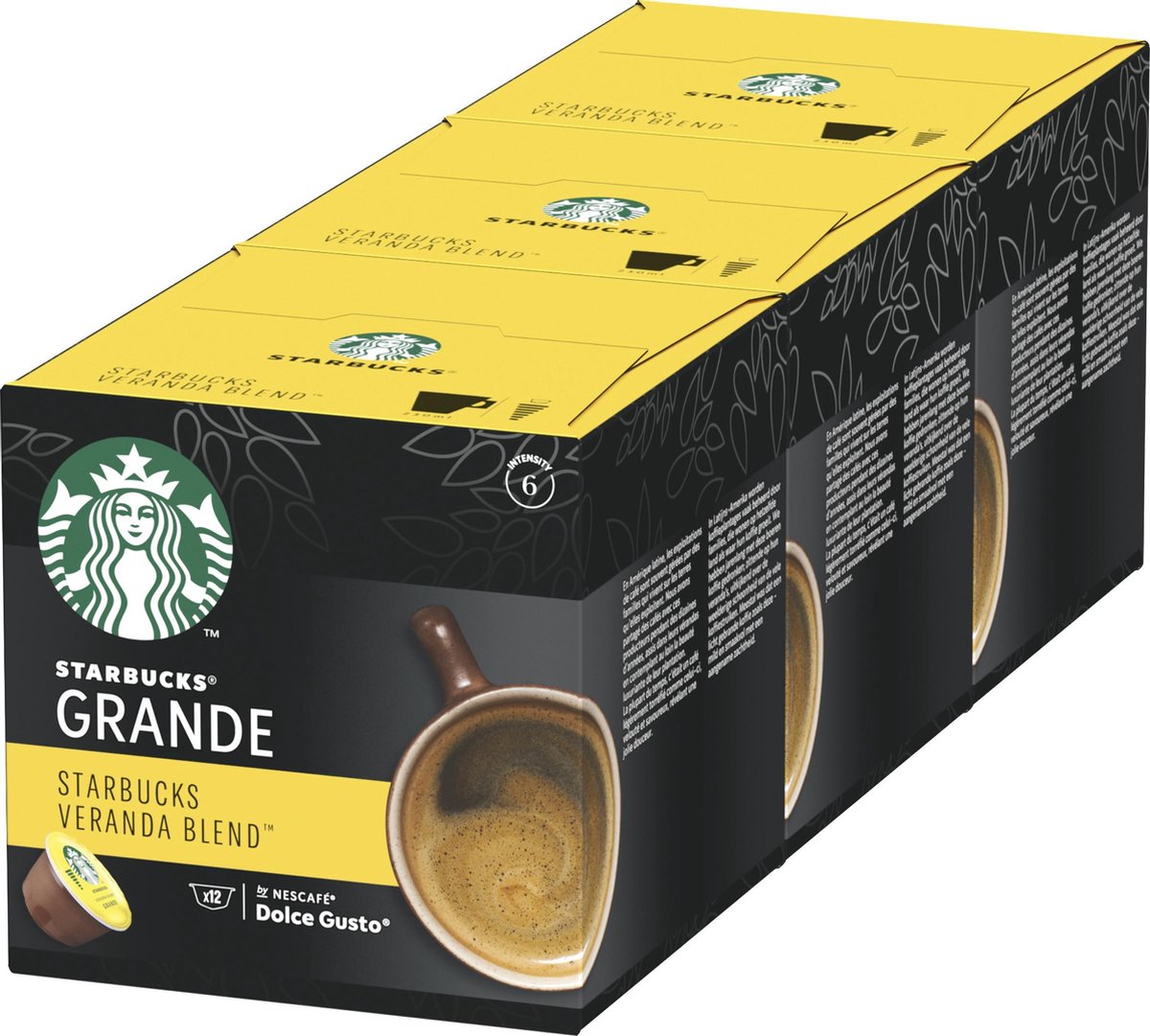 Café Latte Macchiato Starbucks pour machine Dolce Gusto - paquet de 12  capsules pas cher