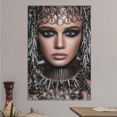 Canvas Schilderij - Iron Woman - 75 x 100 cm - PosterGuru.nl