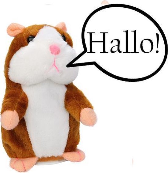 pratende hamster bruin - inclusief batterijen - Pratende pop - pratende  knuffel -... | bol.com