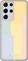 6F hoesje - geschikt voor Samsung Galaxy S21 Ultra -  Transparant TPU Case - Springtime Palette #ffffff