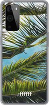 6F hoesje - geschikt voor OnePlus 9 Pro -  Transparant TPU Case - Palms #ffffff