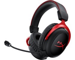 HyperX Cloud II - Draadloze Gaming Headset - Geschikt voor PC/PS5/PS4/Switch - Rood