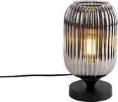 QAZQA banci - Art Deco Tafellamp - 1 lichts - H 240 mm - Zwart - Woonkamer | Slaapkamer | Keuken