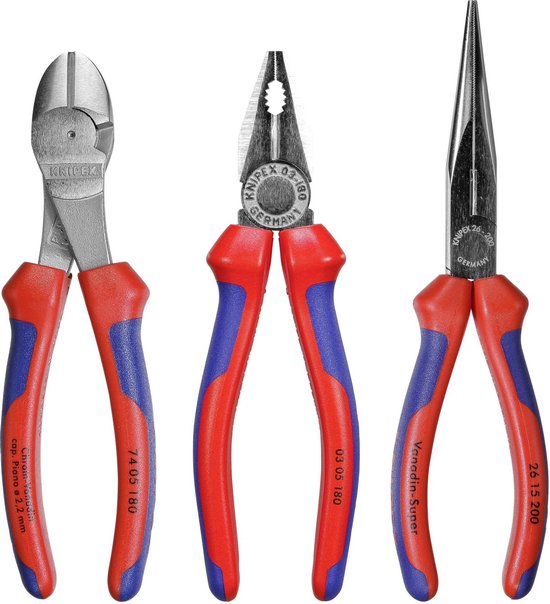 Knipex 00 20 11 V01 Werkplaats Tangenset 3-delig