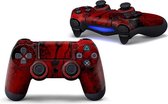 Red Blood V2 - PS4 Controller Skin - 2 Playstation 4 stickers