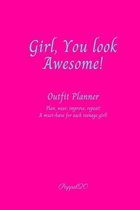 Outfit Planner Cover Hollywood Cerise color 200 pages 6x9 Inches