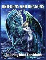 Unicorns and Dragons Coloring Book