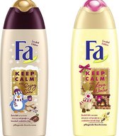 FA Shower Cream Keep Calm & Love Winter - Duo Cozy Cacao & Vanilla Scent - Duo-pack