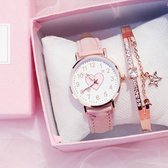 Dames Horloge Harten - Dames Sieraden - Roze