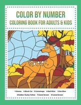 Color By Number Coloring Book For Adults & Kids