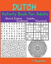 DUTCH Activity Book For Adults