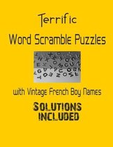 Terrific Word Scramble Puzzles with Vintage French Boy Names - Solutions included