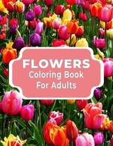 Flowers coloring book for adults