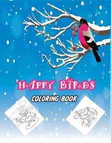 Happy Birds Coloring Book