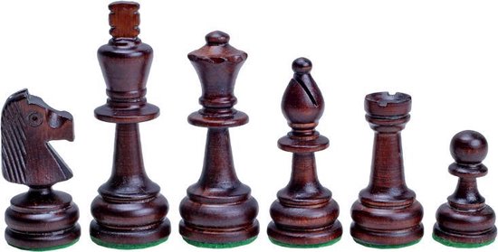 Thumbnail van een extra afbeelding van het spel Chess the Game - Groot houten schaakspel - Decoratieve Staunton schaakstukken - Bestseller!