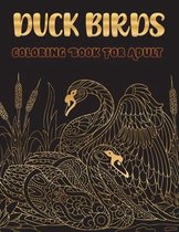 Duck birds coloring book for adult