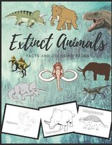 Extinct animals facts and coloring pages