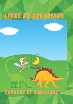 Livre de Coloriage Canards Et Dinosaure