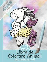 Vol. 2 Libro da Colorare Animali per Bambini 3-8