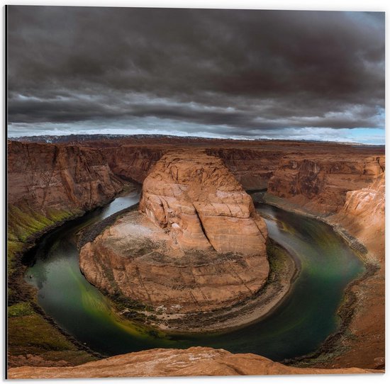 Dibond - Glen Canyon National Recreation Area - VS - 50x50cm Foto op Aluminium (Met Ophangsysteem)