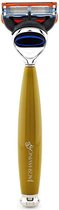 Luxe 5 Rand Compatibel Scheren Scheermes Baard en Snor Perfecte Schoon Scheer veiligheidsscheermes voor Heren (5 Blade Shaving Razor)