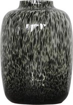 Cheetah vaas grijs Artic | Black | Large / XL| Ø32,5 x H45 cm | Vase The World