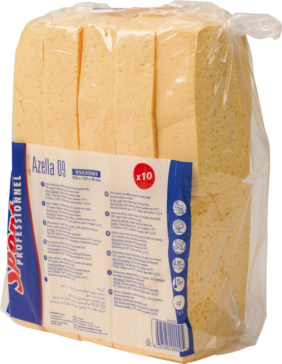 Goedkoopste Spontex Azella 09 Spons - 10 Stuks