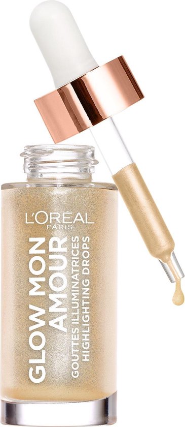 Glam'Up Paris Highlighter Drops – Für Körper Und Gesicht, Perlmutt-Effekt, Nicht Klebend, Farbe 01 Full Moon