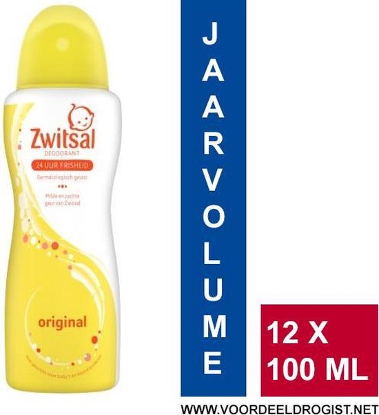 kanaal priester Acquiesce Zwitsal Deodorant Original - Jaarvolume - 12 x 100ml | bol.com